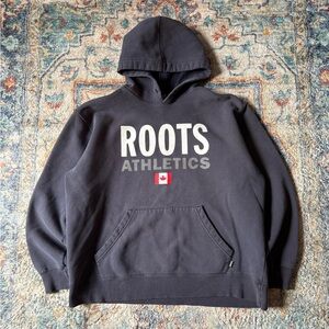 Vintage Roots Spellout Faded Pullover Hoodie Size XL
